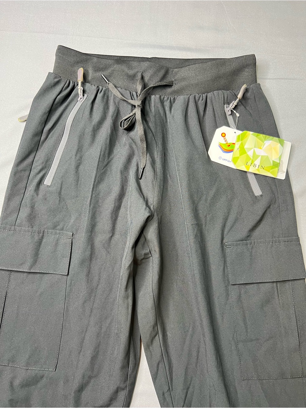 LIBIN NWT UPF 50+ Waterproof Cargo Hiking Pants Small Black Outdoor Travel